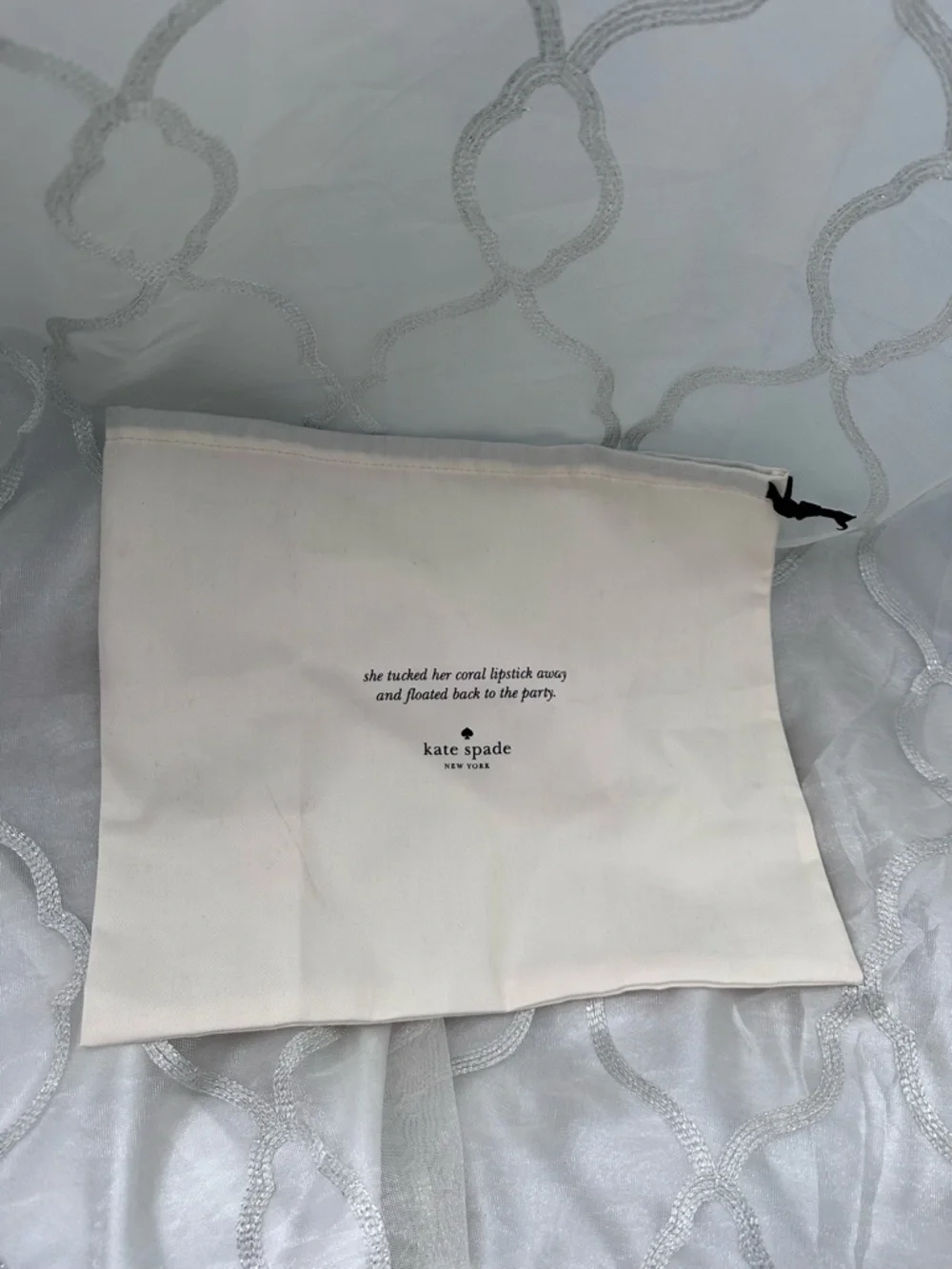 Kate Spade gray crossbody purse